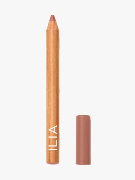 Ilia Lip Sketch Crayon in branded component on a light gray background