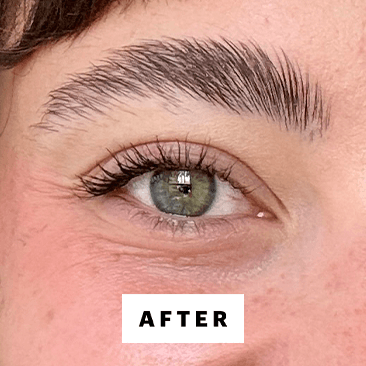 Felbin after applying the Covergirl Clump Crusher